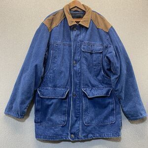 Vintage Hunt Club Removable Flannel Lined Denim Jacket Men's LXT